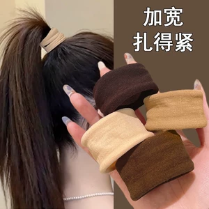 High Elasticity Ultra-Wide Hair Tie 2025 New Model High-End Rubber Band Women's Hair Ring Hair Accessory High Ponytail Hair Tie Hair Rope