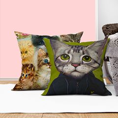 卡通抱枕套批發亞麻絨布家用靠枕套亞馬遜供應速賣通一件代發