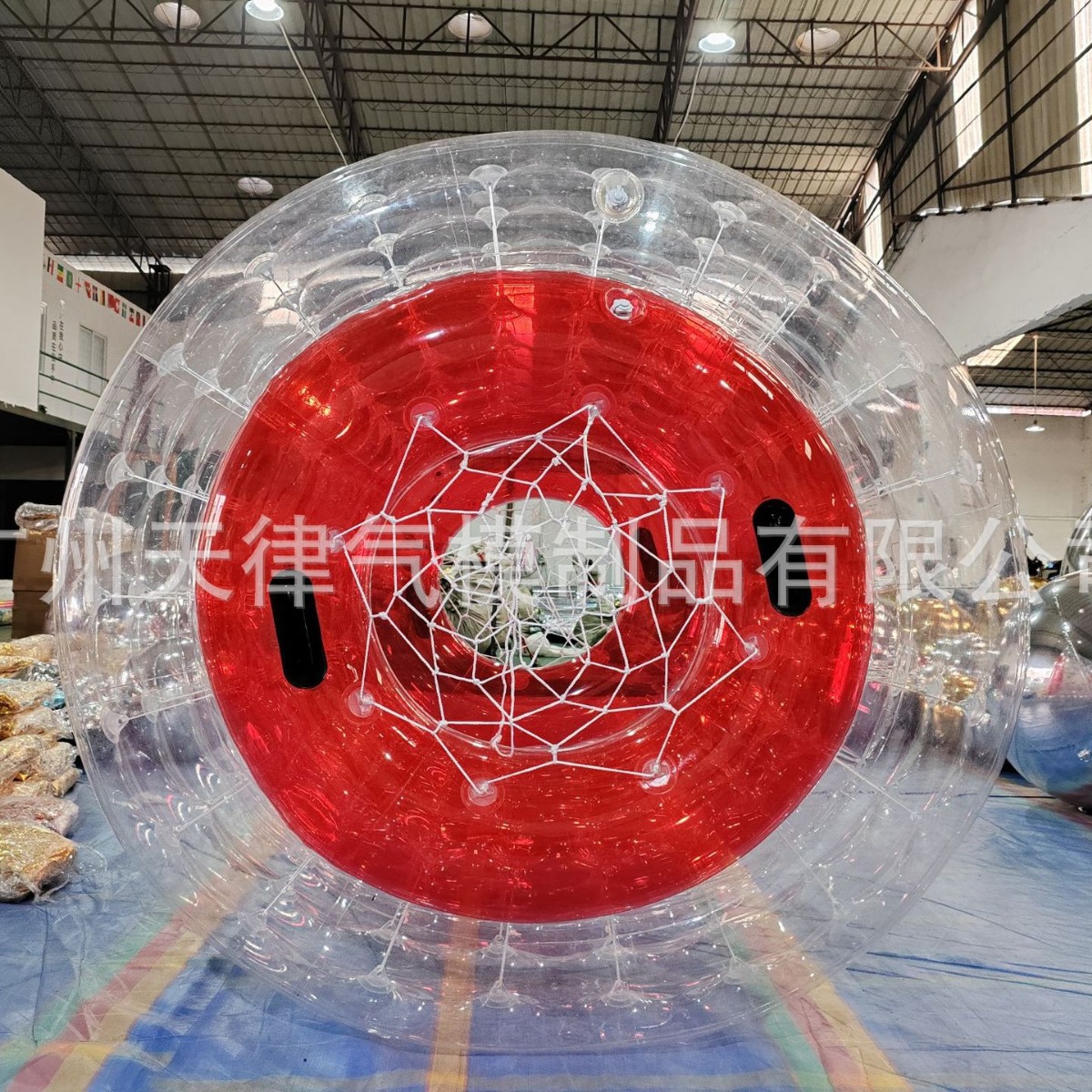 Summer Water Park Props Inflatable Roller Entertainment Play Toy Pvc0.8 Transparent Colorful Roller Ball