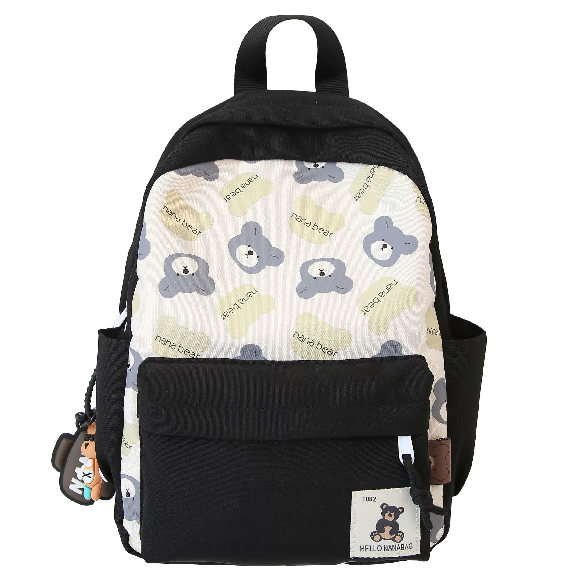 Backpack, small bag, cartoon children's card holder, capacious school bag, with little bears