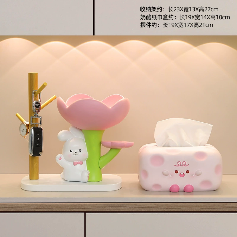 Accessory, cute storage system for keys, rabbit, decorations, Birthday gift