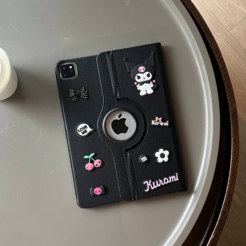 Suitable for iPad Huawei Samsung Xiaomi 3D Tablet Anti-Fall DIY Protective Leather Case Cartoon Rotating Protective Case Suitable for iPad Huawei Samsung Xiaomi 3D Tablet Anti-Fall DIY Protective Leather Case Cartoon Rotating Protective Case
