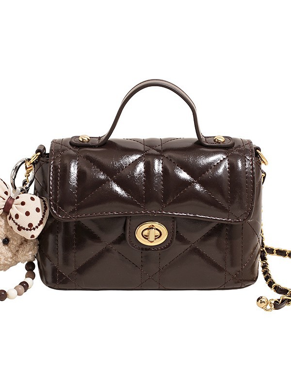 2026 nuevo clásico pequeño viento de cadena alta sensación de hombro mochila de moda versátil bolso bordado de diamante