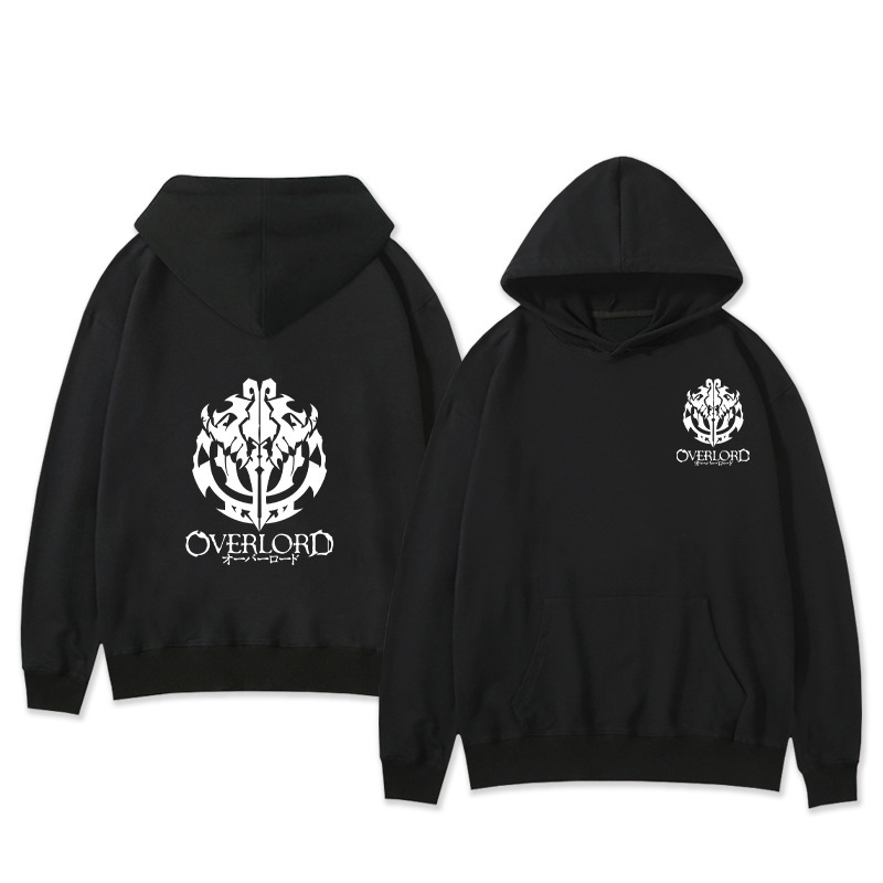 Suéter con capucha perimetral del rey de los muertos OVERLORD Suéter holgado bidimensional del rey de los huesos Tendencia