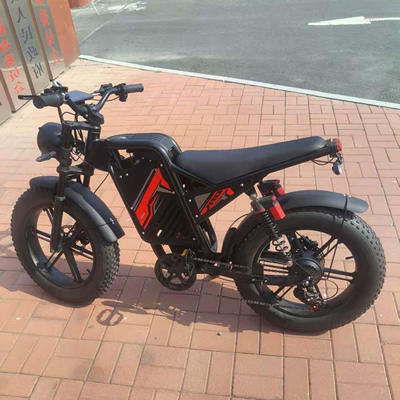 Black Knight Electric Motorcycle 750W-1000W High-Frequency Powerful Electric Vehicle with Integrated Wheels (Elektrikli motosikletlər) - red-bare-bike-no-battery-high-end-configuration