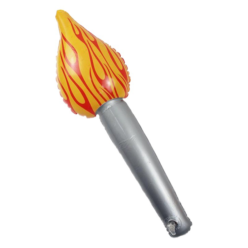 En stock antorcha inflable antorcha palo llama inflable juguete niños etapa rendimiento apoyos deportes reunión reabastecimiento palo