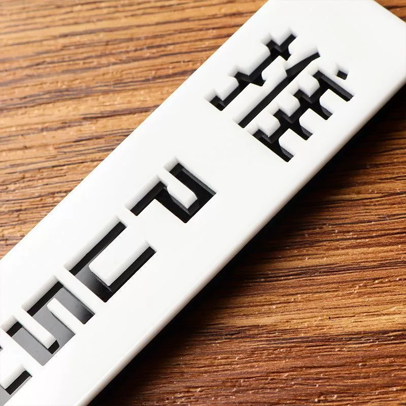 Acrylic sliding door label sticker for door, push-pull sign, door plate, sliding label, symbol reminder plate
