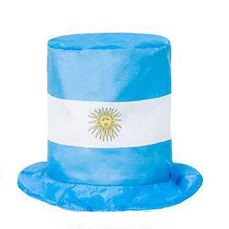 Sombrero de Animación con Bandera de Terciopelo Decorativo para Eventos Deportivos y Fiestas image 39
