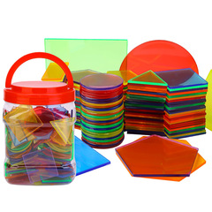 Early education intellectual toys transparent geometric pieces preschool hands-on brain development toys manufacturer kindergarten hands-on DIY
