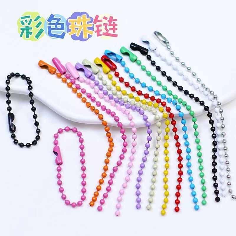 Colorful Beads, Painted Colorful Bead Strips, Keychain Charms, High Color Retention DIY Jewelry Accessories Colorful Beads, Painted Colorful Bead Strips, Keychain Charms, High Color Retention DIY Jewelry Accessories