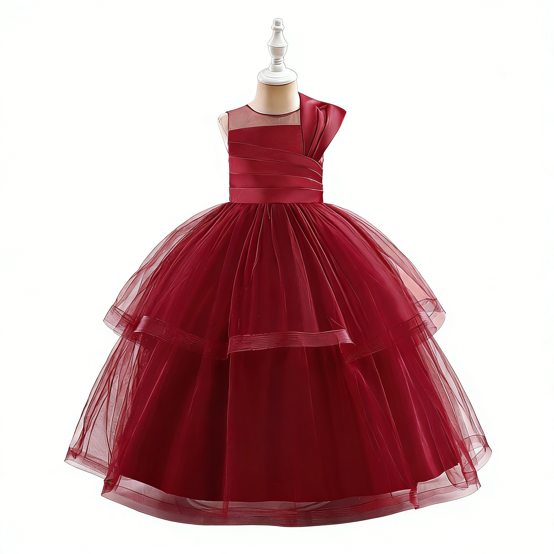 Vestidos formales para niñas de estilo europeo y americano, vestidos de boda para niñas, vestidos largos para presentaciones de piano, vestidos tutú de boda.