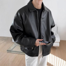 皮衣外套男士2025春季新款潮流韩版秋款PU皮休闲棒球服机车夹克潮