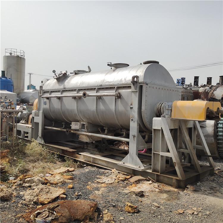 常年出售二手空心风干桨叶干燥机连续真空价格多用途热泵双桨工业