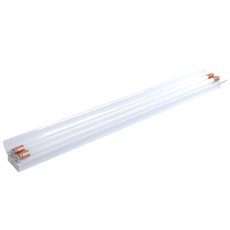 Lámpara fluorescente T8 solo tubo doble con cubierta engrosada 1,2 m conjunto completo de ahorro de energía fábrica supermercado almacén estacionamiento taller lámpara