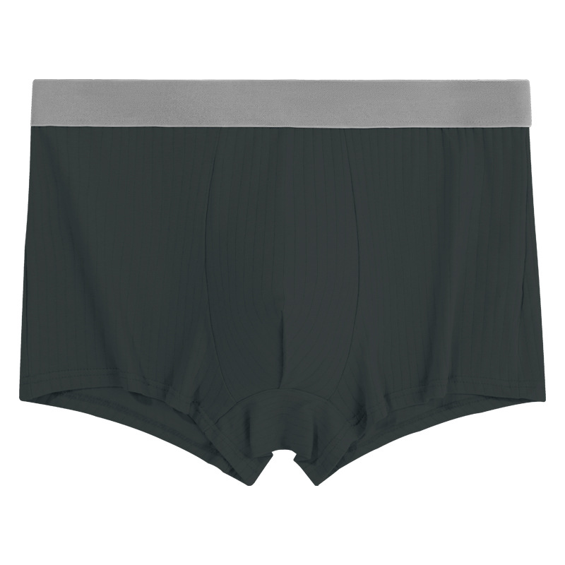 Ropa interior de hombre de algodón puro estilo explosivo, alta elasticidad, agradable para la piel, transpirable, malla antibacteriana, entrepierna interior cómoda y sin cintura, cuatro esquinas para adolescentes