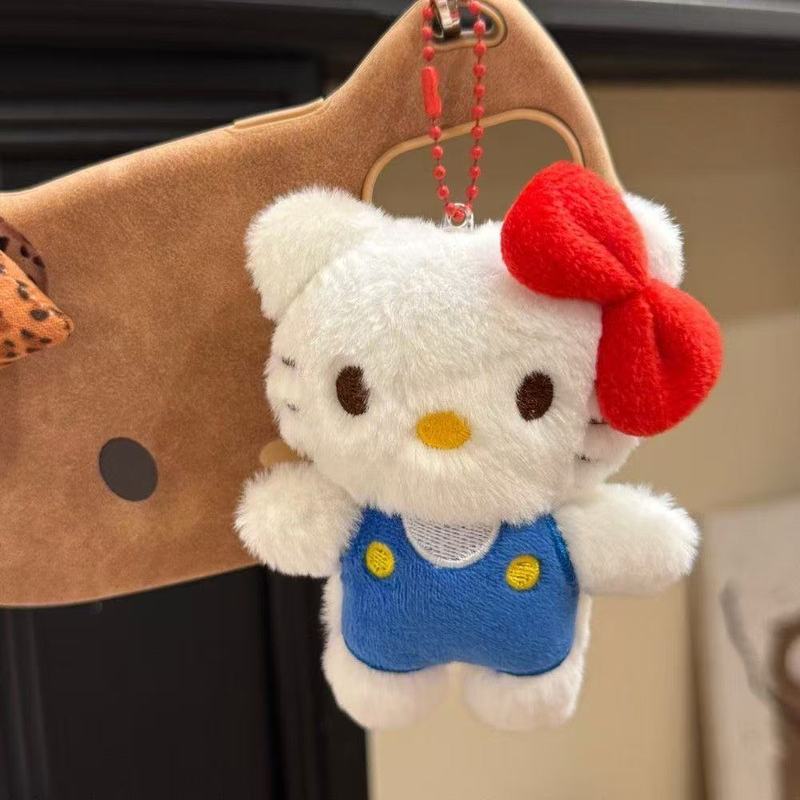 2025新款KT钥匙扣毛绒公仔挂件HelloKitty钥匙链挂饰包包挂件礼物|undefined