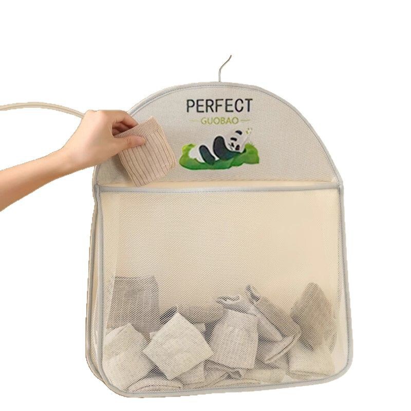 パンダフラワーの下着吊り下げ袋、靴下を整理整頓するための大容量収納、多層加工品、寮吊り下げワードローブ|undefined