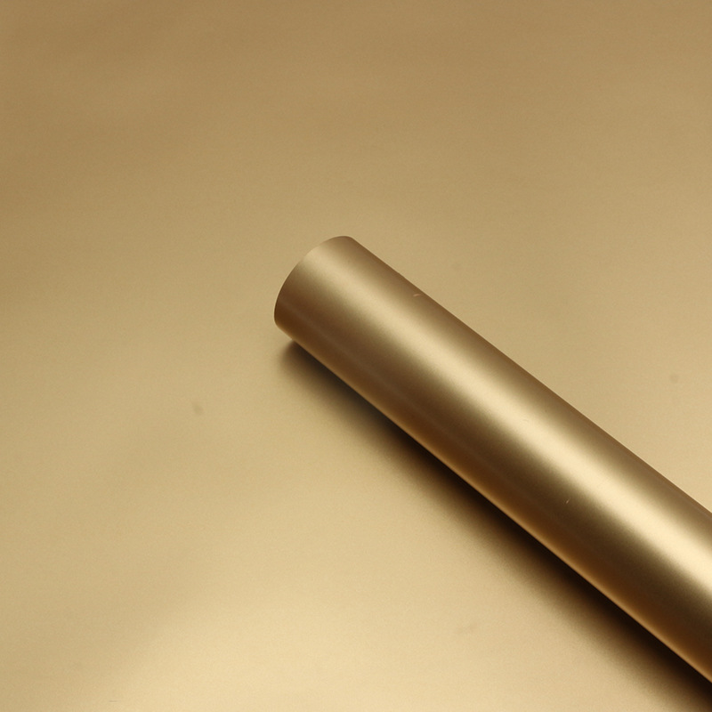 Papel de regalo para flores Roland, nuevo estilo coreano, chapado en oro, bicolor, impermeable, ligero y lujoso, material de embalaje floral para ramos, papel de regalo para flores