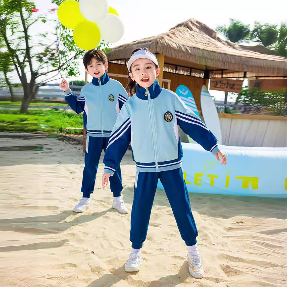 幼兒園園服夏季短袖班服小學生校服運動休閒服學院風春秋套裝