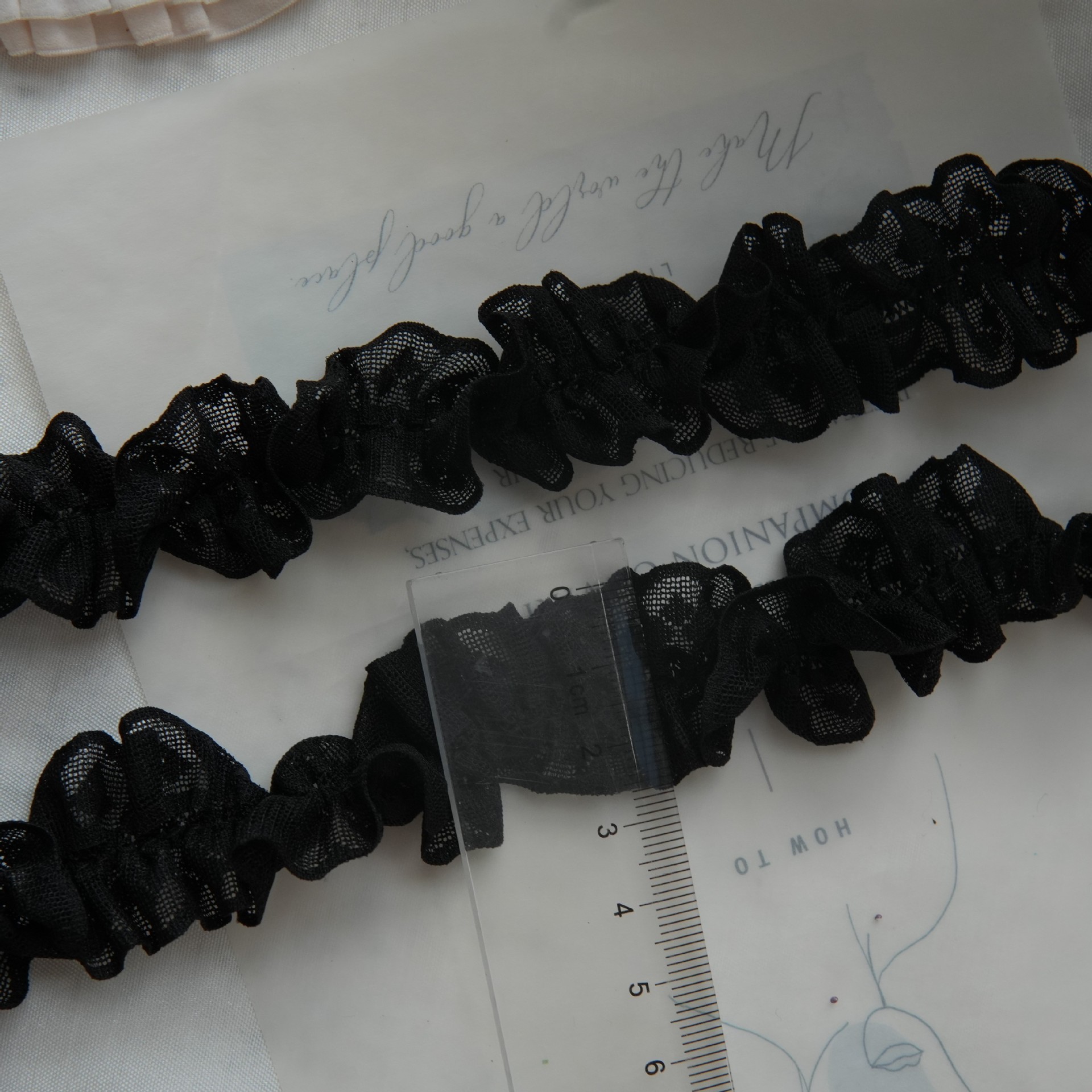 【 1m 】블랙 【폭 약 2.3cm 】