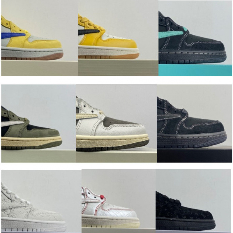 Pure Original Ts X Barbed Low-Top Export Men's and Women's Basketball Shoes Blue, Yellow, Black and Green Joint Barbed