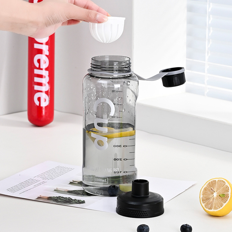 Deportes y acondicionamiento físico estudiantes masculinos y femeninos portátiles resistentes a altas temperaturas taza de agua de gran capacidad con té al aire libre para hacer té