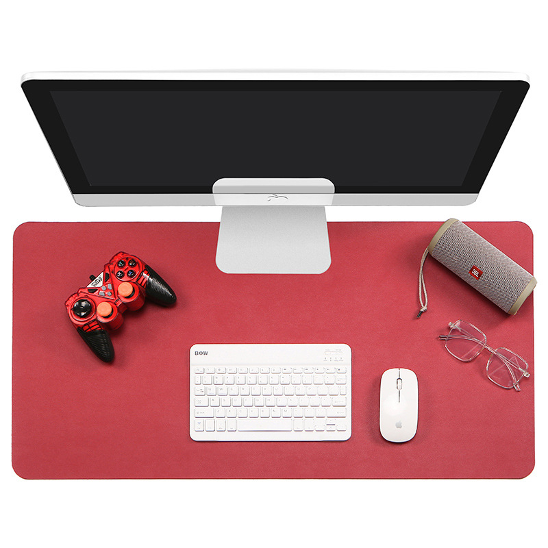 Fabricante en stock Amazon transfronteriza alfombrilla de ratón de cuero grande impermeable almohadilla de escritorio de oficina estudiante almohadilla de escritura logotipo impreso