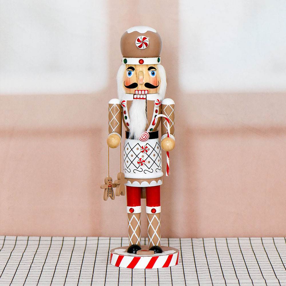 36cm rusa cascanueces soldados decoraciones para el hogar pan de jengibre hombre decoración de Navidad sensación de atmósfera