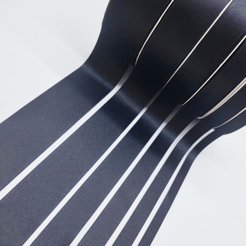 algodón negro poliestéril poliestéril algodón doble cara color correa bolsas de prendas de vestir adornamiento de cabello cinta arco accesorios cinta en stock lote