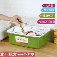 舜利 Plastic cupboard flip-top kitchen storage rack tableware storage box drain rack dish rack dish rack wholesale