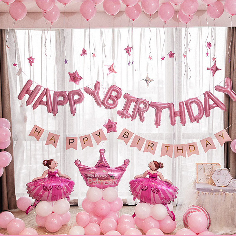 アマゾンクロスボーダー誕生日アルミ膜風船セットアルファベット数字風船セット誕生日パーティー背景装飾|undefined