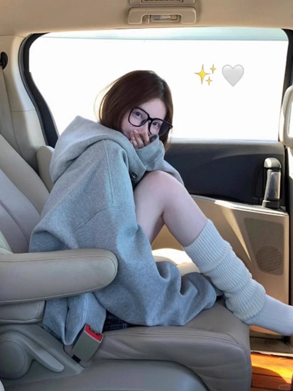 山东即墨正肩卫衣外套女2025新款秋季宽松上衣连帽小个子美式穿搭|undefined