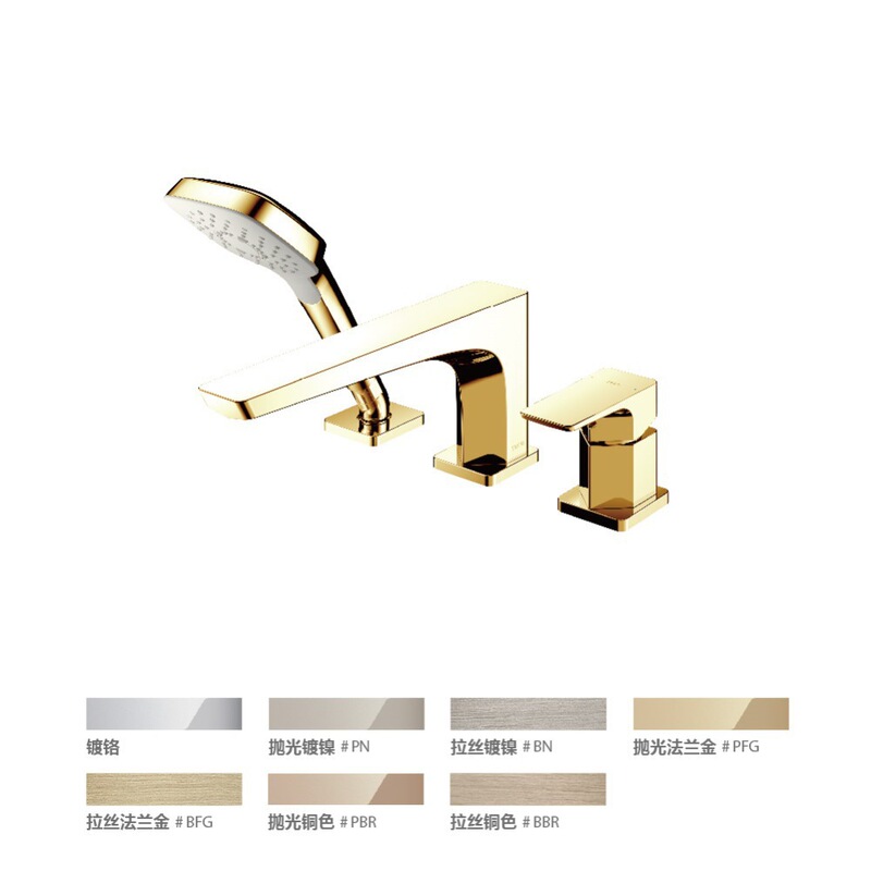 TOTO BAthtub Spout, Shower / Copper Alloy Desktop Single Handle Double Control BAthtub Spout TBG07305ba