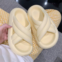 Slippers EVA thick-soled household slippers, non-slip and deodorant, cross-style for men and women, outdoor wear for summer