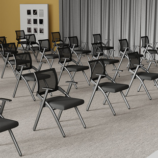 Foldable Chair Backrest Home Breathable Computer Chair Office Chair Comfortable Sedentary Conference Chair Simple Dining Chair