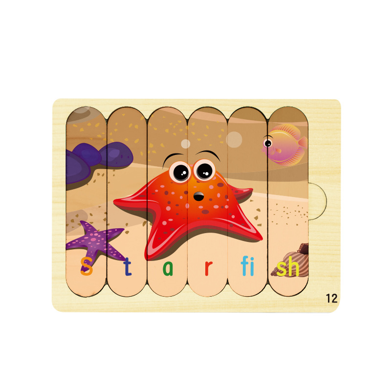 Bloques transfronterizos rompecabezas de barras niños pequeños educación temprana puzzle helado dibujos animados juguetes de puzzle al por mayor