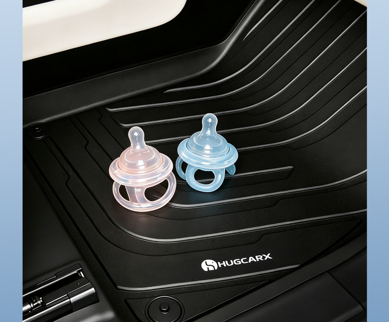 Universal car floor mats made of injection-molded TPE, one-piece design, anti-fouling, easy to clean, suitable for all vehicles, healthy for mothers and babies
