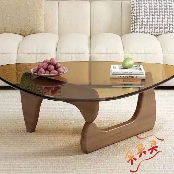 +업그레이드된 브라운 유리+호두색 다리++