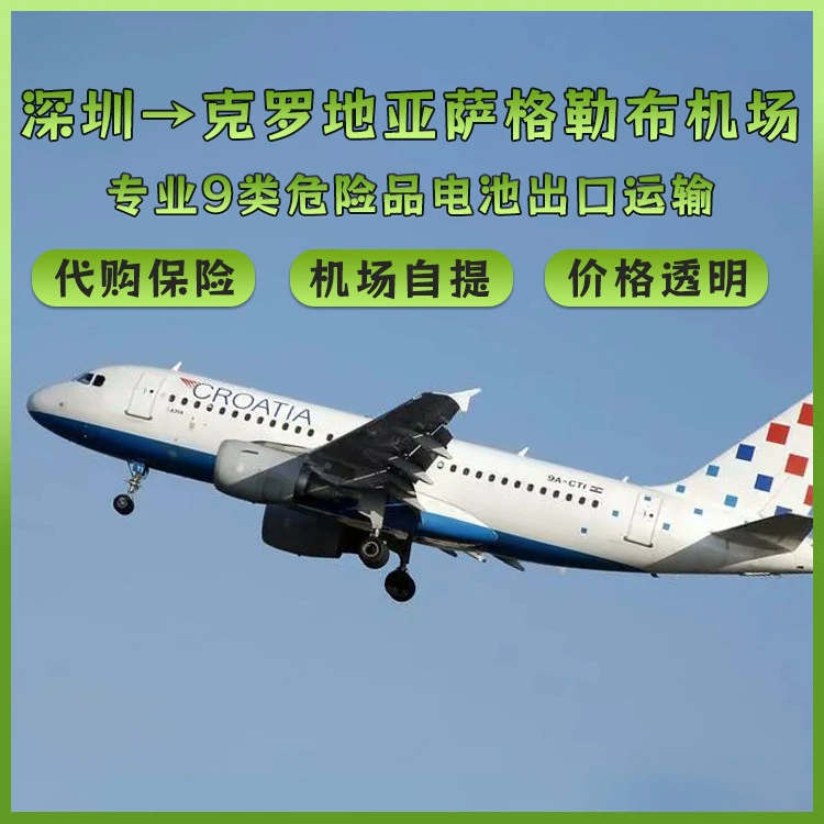 Питание для хранения энергии трехкомпонентная литиевая батарея Шэньчжэнь по воздуху в аэропорт Загреб, Хорватия