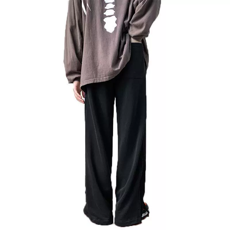 Мужские demi-season casual брюки для отдыха, свободный прямой крой, плюс размер