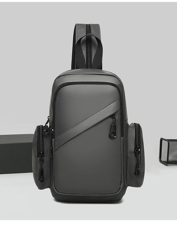 New business men's backpack, water-resistant, suitable for both shoulder and single shoulder, cross-border Oxford fabric men's computer backpack undefined