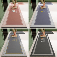 北欧风浴室吸水地垫厨房吸油防滑脚垫厕所加厚可裁剪硅藻泥地毯