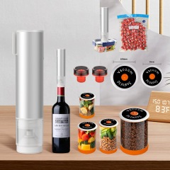 アマゾンで人気の多機能ハンドヘルドシーラー、鮮度保持袋、真空メイソンジャー、ポータブル真空機