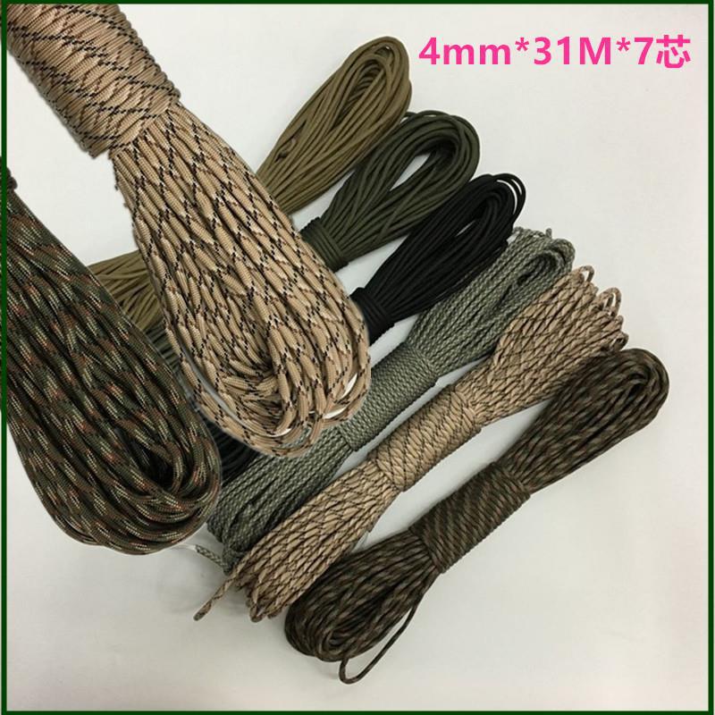 厂家批发7芯 4MM 伞绳 大优惠绳户外装备野营捆扎绳多色手环