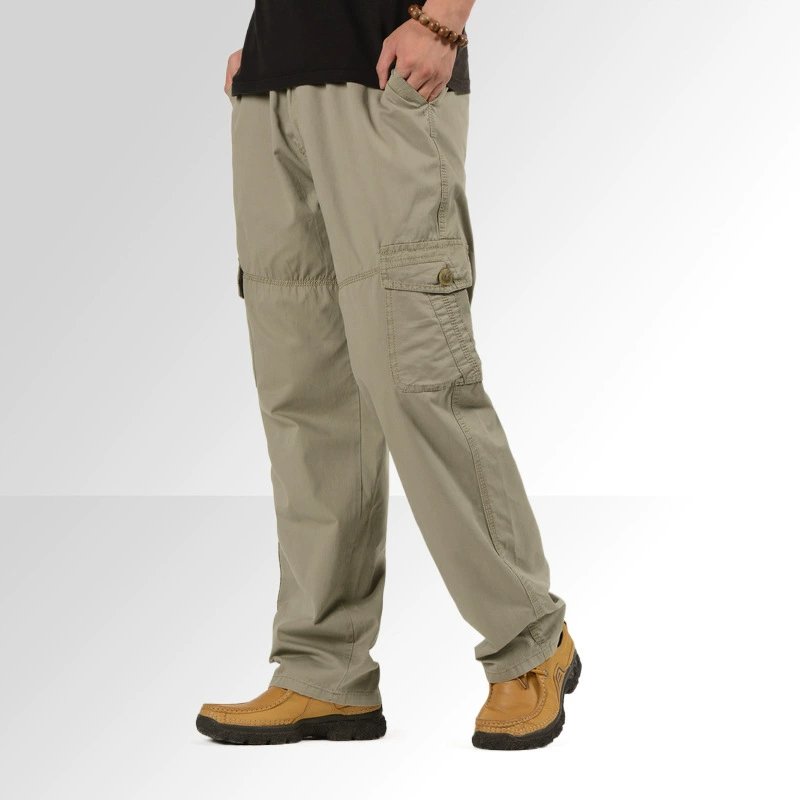 Warm cotton casual trousers, plus size