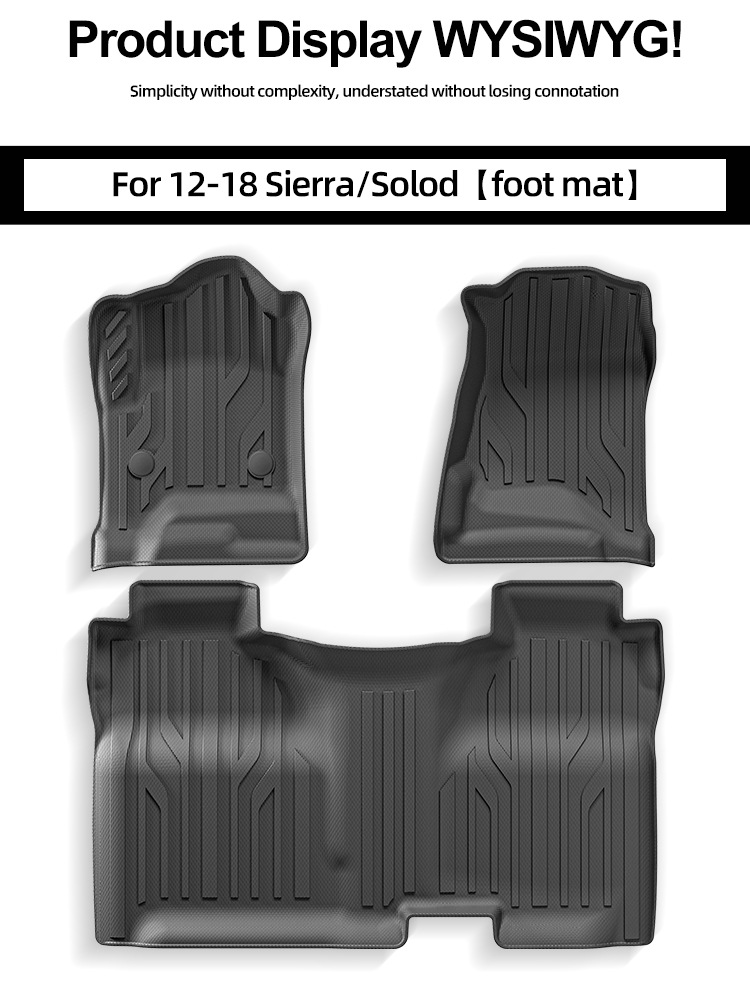 Suitable for 12-26 Models of Gmc Sierra, Chevrolet Silverado, and Silverado Tpe Car Floor Mats for Cross-Border Sales