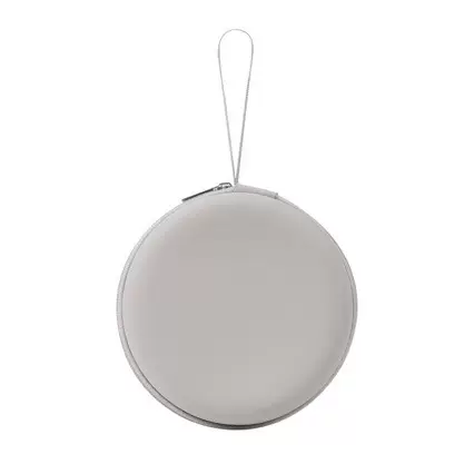 厂家直销3C数码收纳包u形枕收纳盒EVA圆形颈枕收纳包灰色拉链包