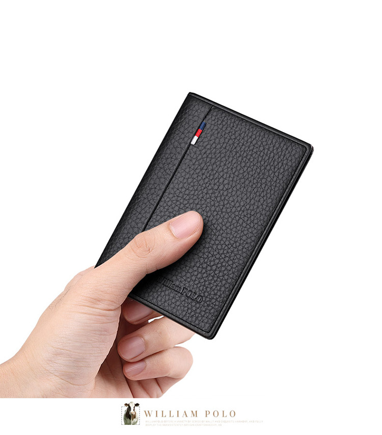 Ví card holder nam da bò Emperor Paul – thẻ đựng thẻ da bò cao cấp chi tiết 10