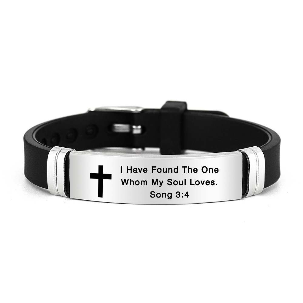 Pulseras de acero inoxidable Europa y América transfronterizas pulseras de acero de aluminio, regalos de vacaciones, grabaciones, regalos, pulseras deportivas en stock