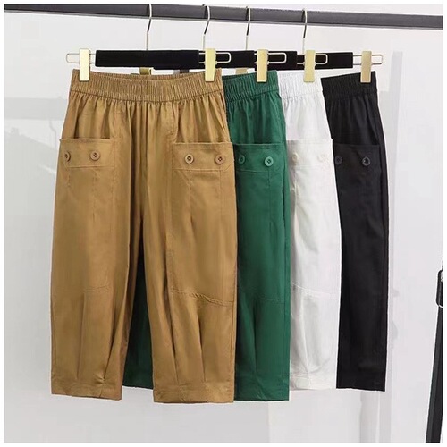 [It's so comfortable and cool] Summer thin fashionable casual pants fashionable all-matching loose meat cover